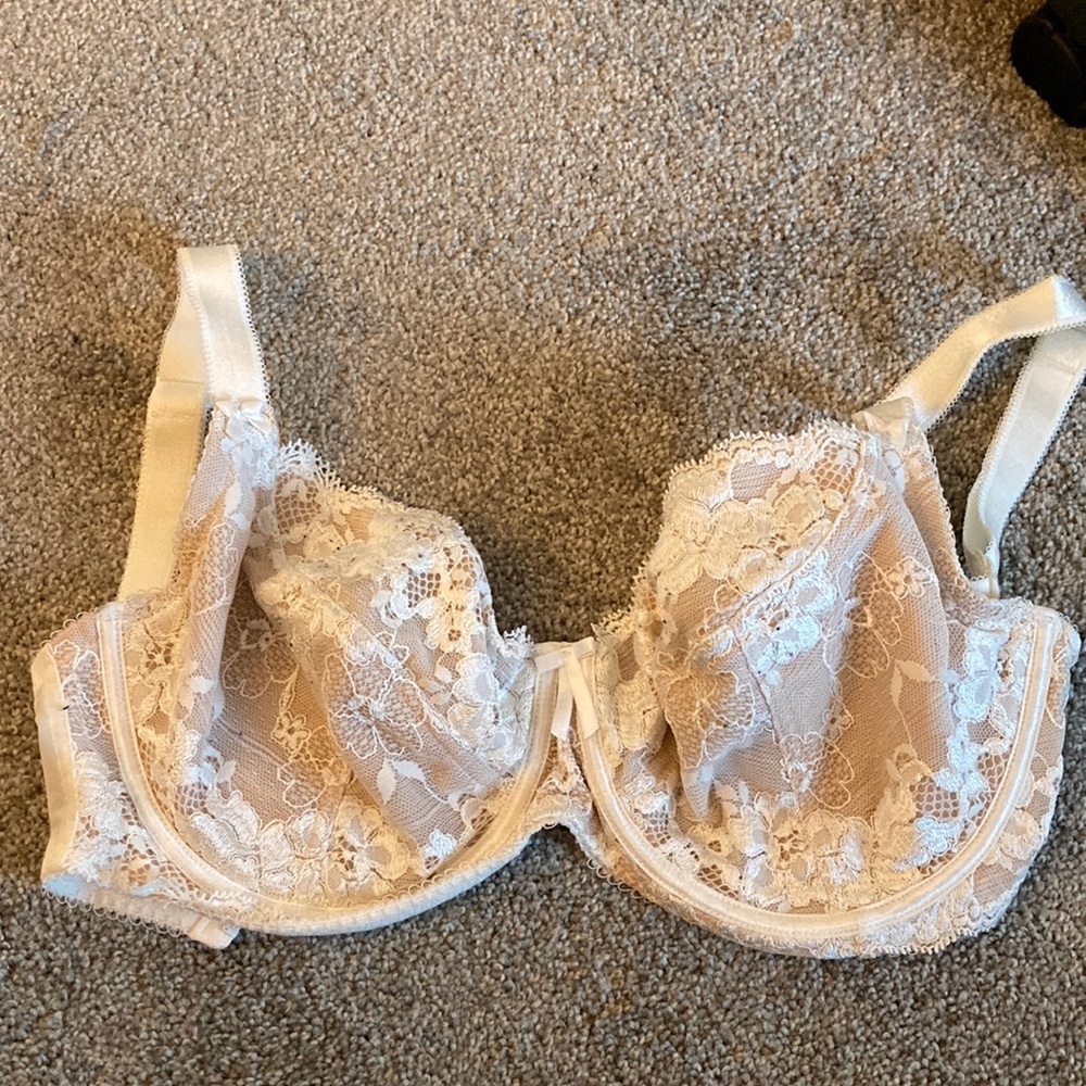 Pour Moi White Lace Bra